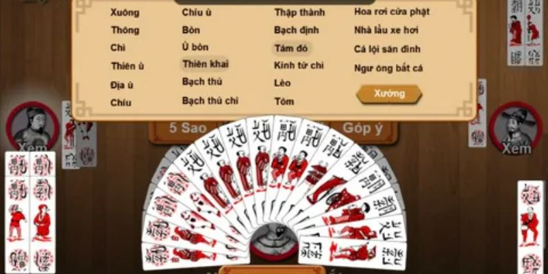 Các chiến thuật cơ bản trong cách chơi bài chắn